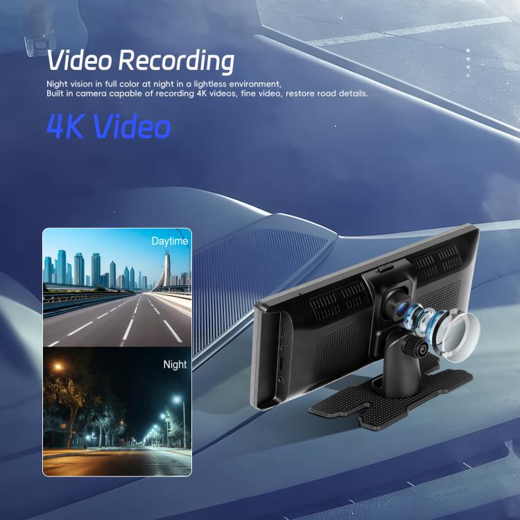 4K HD Car Recorder Car Navigator Carplay Car Center Monitor, A4473