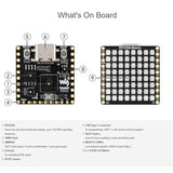 Microcontroller Development Board Dual Core Dual Architecture Six-Axis Sensor Display Cool Lighting Effects, 32225