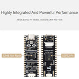 High-Performance Development Board With RISC-V Dual-Core And Single-Core Processors Rich Human-Machine Interfaces, WAVESHARE ESP32-P4-Pico, WAVESHARE ESP32-P4-Pico-M, WAVESHARE ESP32-P4-Pico-KIT-A, WAVESHARE ESP32-P4-Pico-KIT-B