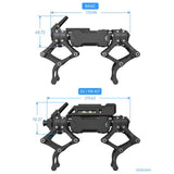 Waveshare WAVEGO Pro 12-DOF Bionic Dog-Like Robot Open Source For ESP32 And Raspberry Pi, Basic, EX, Pi 5
